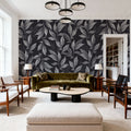 Sleeping Garden Leaves Mural Wallpaper - room preview 04