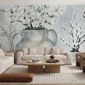 Botanicals in Pottery Mural Wallpaper - room preview 04