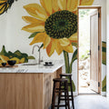 September Sunflowers II Mural Wallpaper - room preview 04