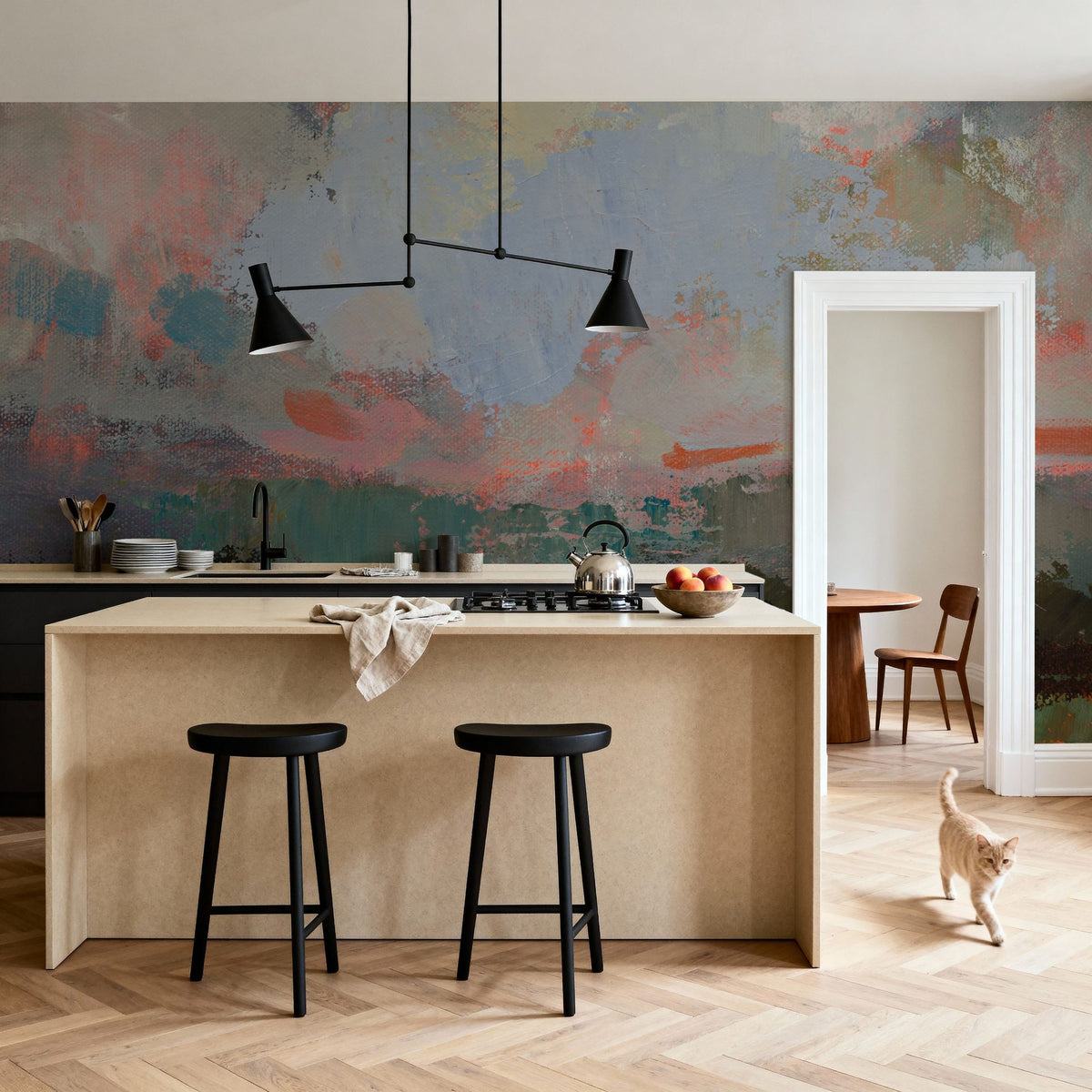 Sunset Hues I Mural Wallpaper - room preview 04