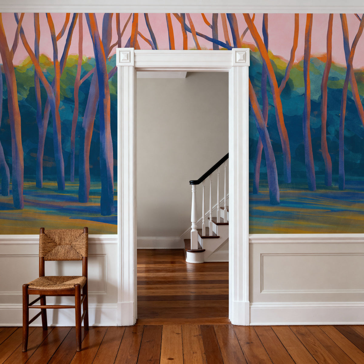 Dune Forest, Orange Mural Wallpaper - room preview 04