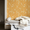 White Tulips Mural Wallpaper - room preview 04