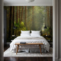Silent Forest Road Mural Wallpaper - room preview 04