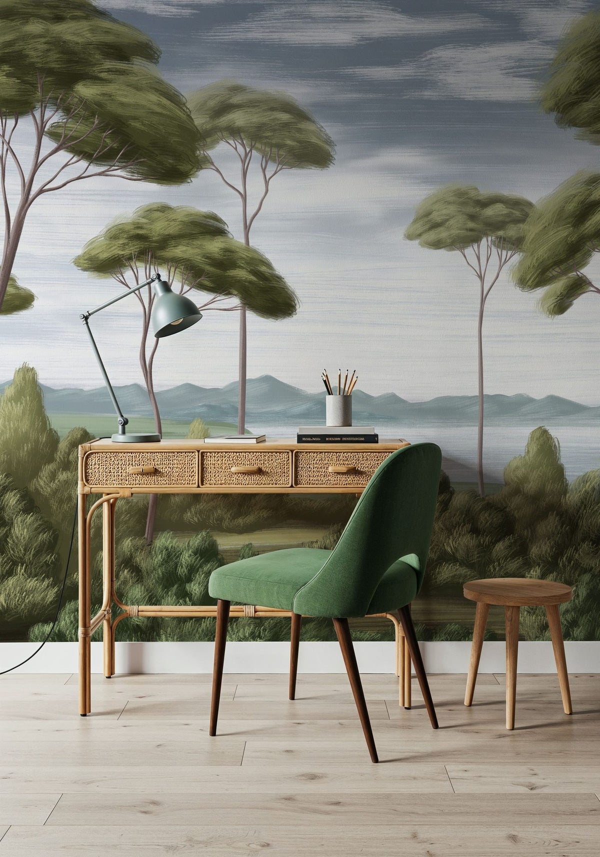 Verdant Horizon, Glade Mural Wallpaper - room preview 04