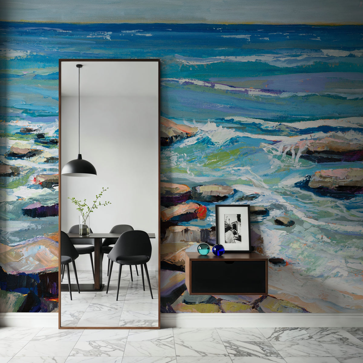 Stepping Stones Mural Wallpaper - room preview 04