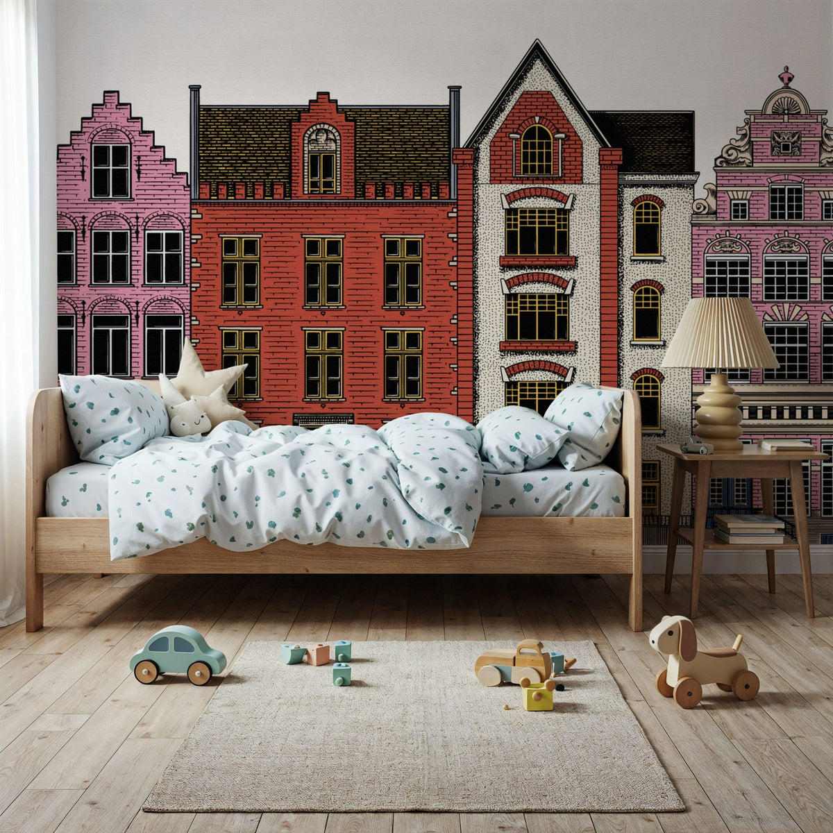 On Our Street Mural Wallpaper - room preview 04