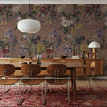 Floral Gaze, Peach Mocha Mural Wallpaper - room preview 04