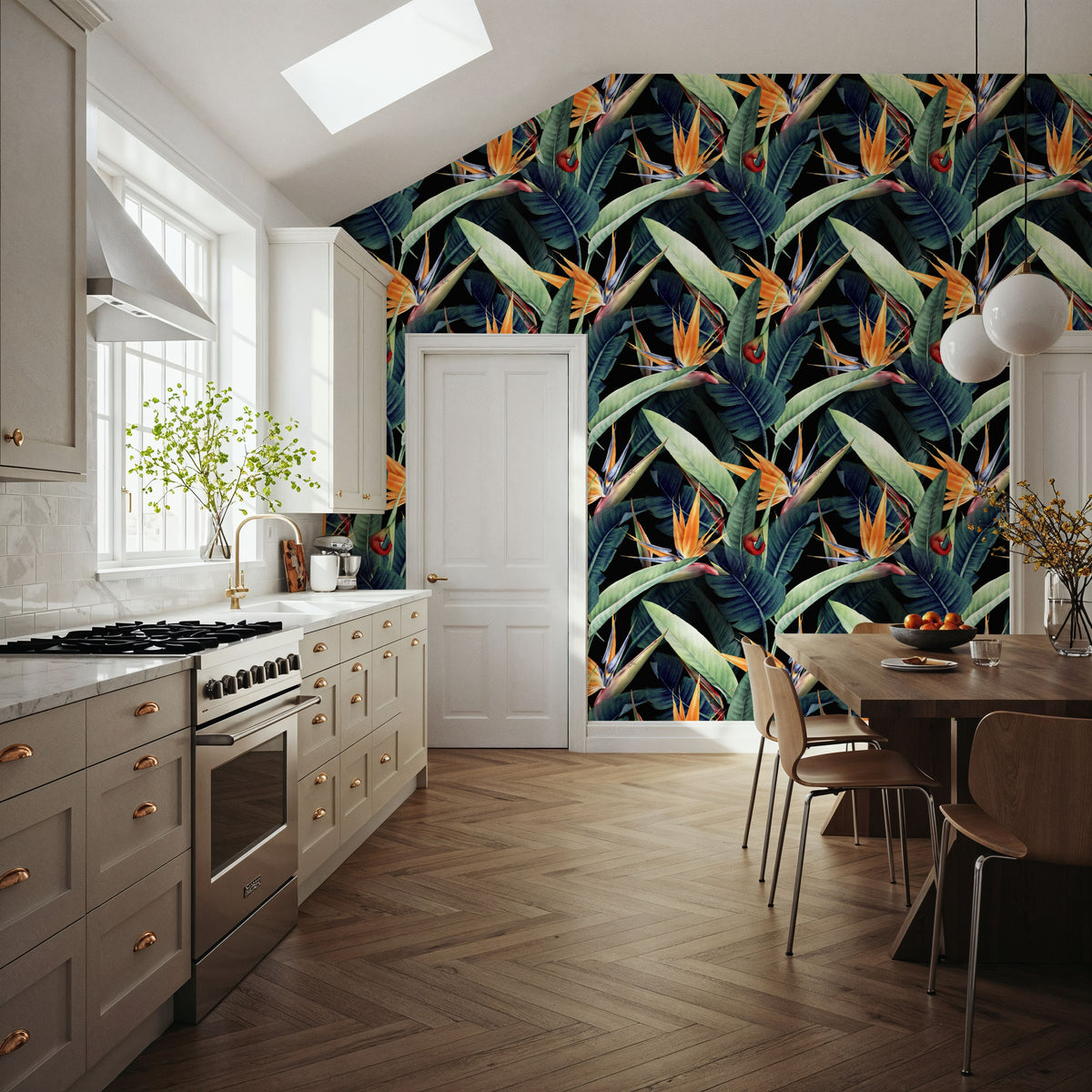 Tropical Blooms Mural Wallpaper - room preview 04