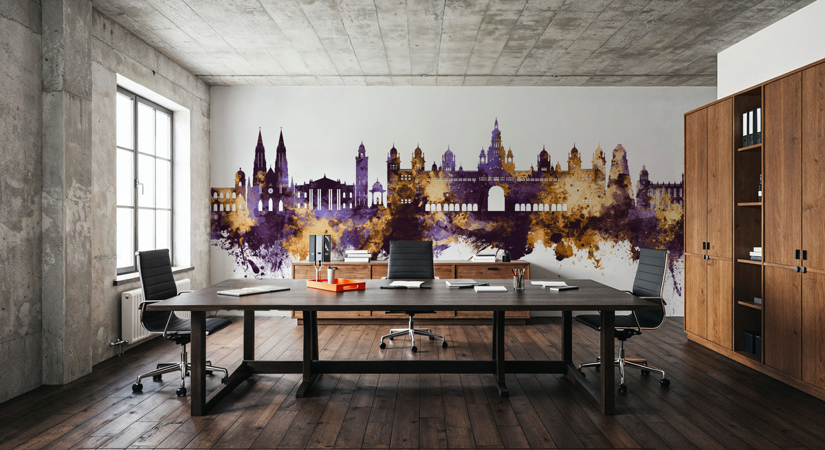 Mysuru Skyline India Mural Wallpaper - room preview 04
