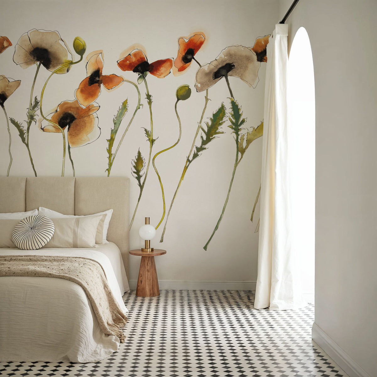Autumn Orientals Mural Wallpaper - room preview 04