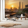 Place De La Concorde At Sunset Mural Wallpaper - room preview 04