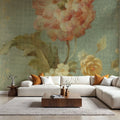 Poppy on Sage Mural Wallpaper - room preview 04