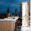 Sky Blue Twilight Metropolis Mural Wallpaper - room preview 04