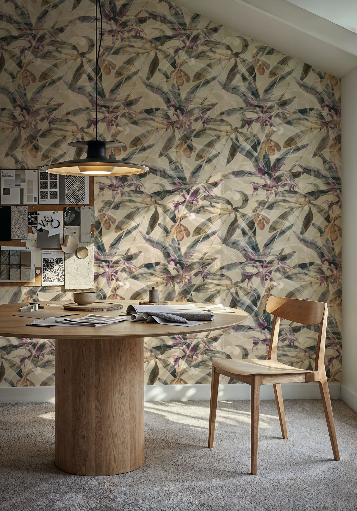 Orchid Orchestra Mural Wallpaper - room preview 04
