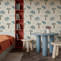 Elephant Meetings Mural Wallpaper - room preview 04