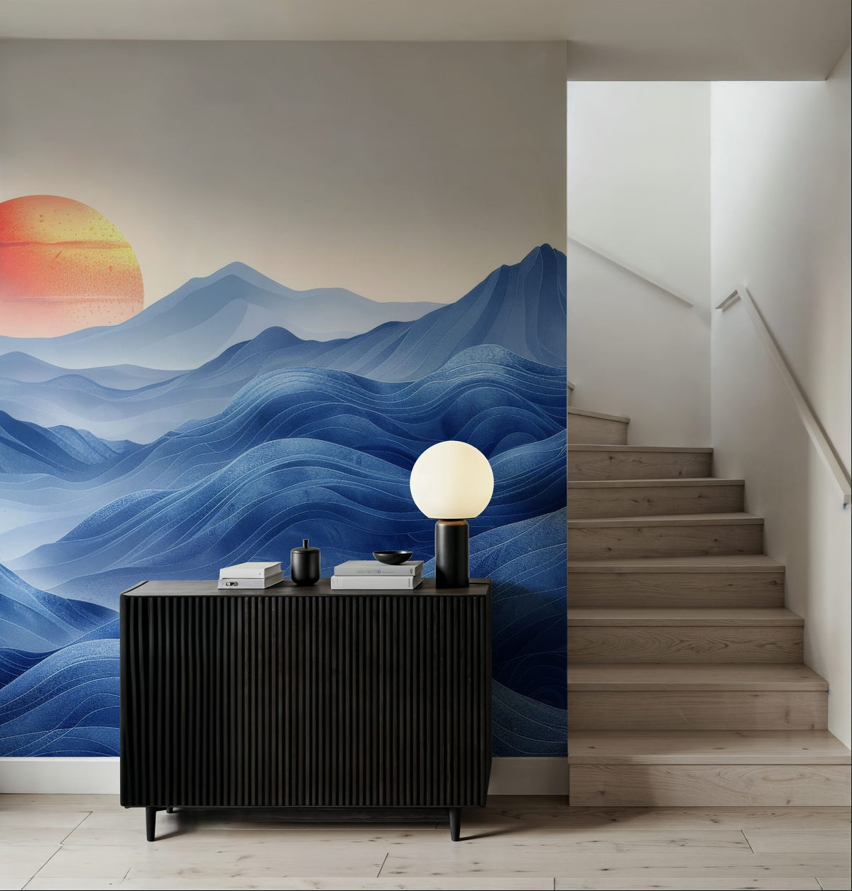 Summit Sunset Mural Wallpaper - room preview 04