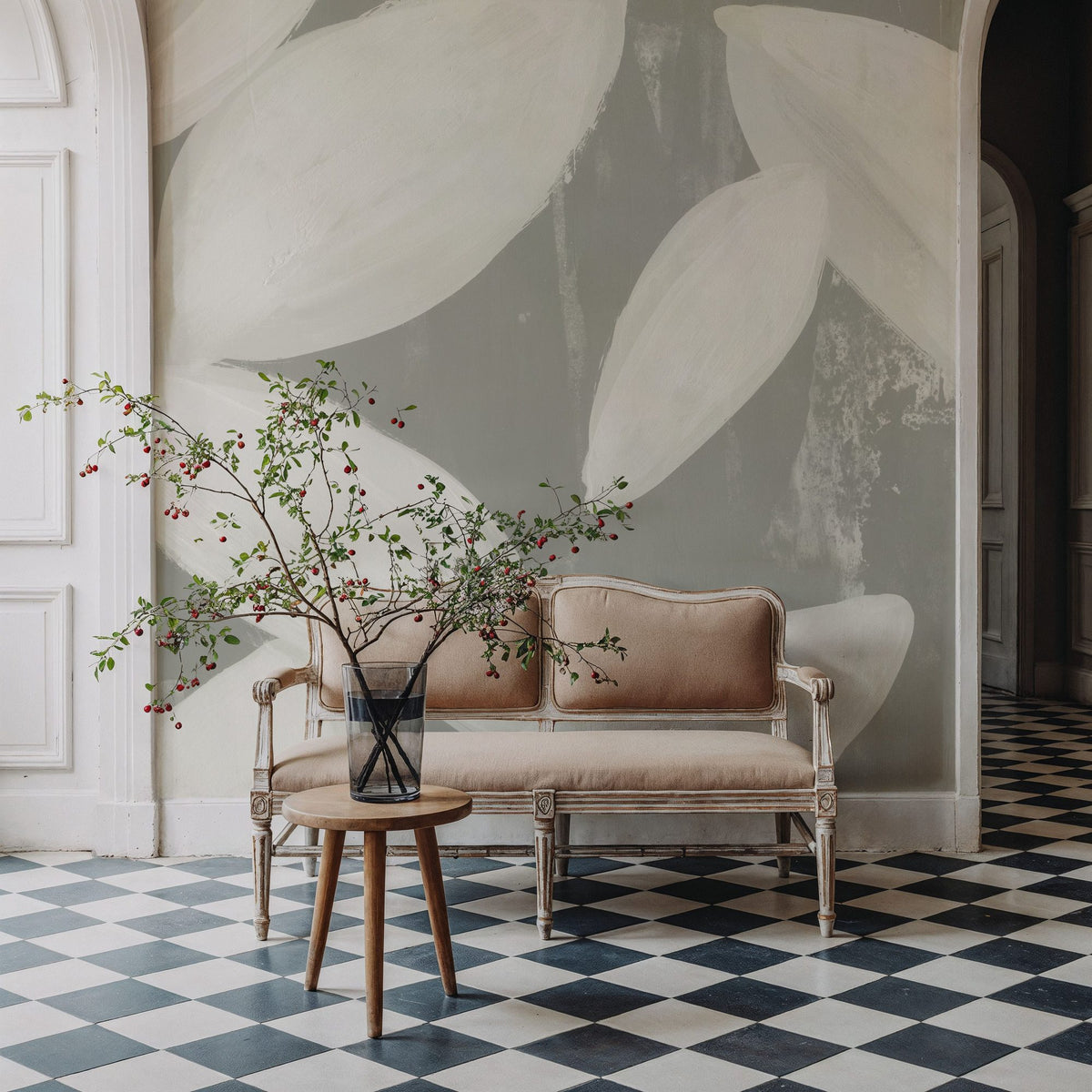 Falling Leaves I Mural Wallpaper - room preview 04