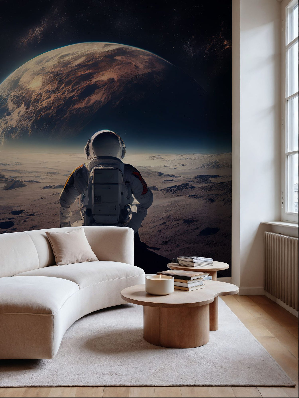 Astronaut Break Mural Wallpaper - room preview 04