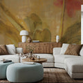 Pink Orchid Panel Mural Wallpaper - room preview 04