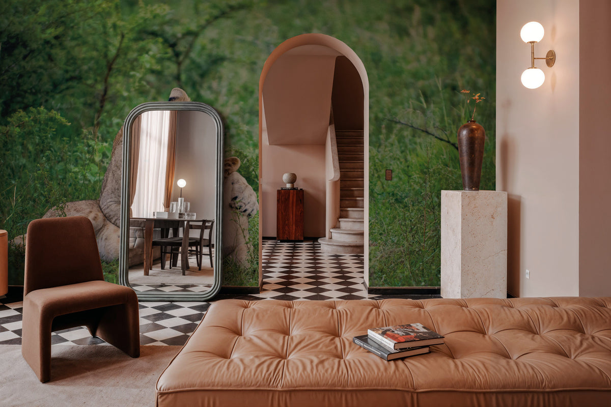 Playful Lions Mural Wallpaper - room preview 04