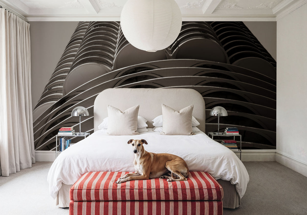 Chicago Skyline Marina City III Mural Wallpaper - room preview 04