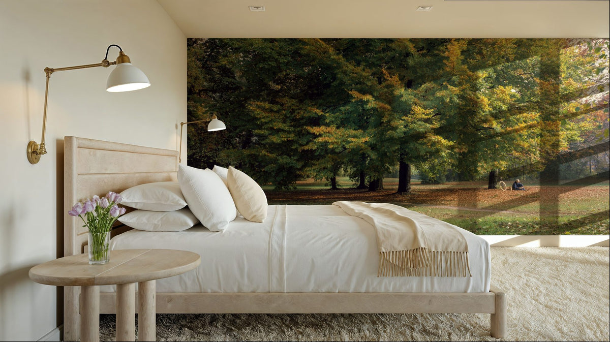 Autumn Bicycle Haven Mural Wallpaper - room preview 04