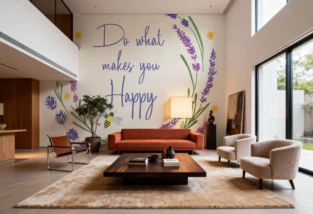 Lavender Garden IV Mural Wallpaper - room preview 04