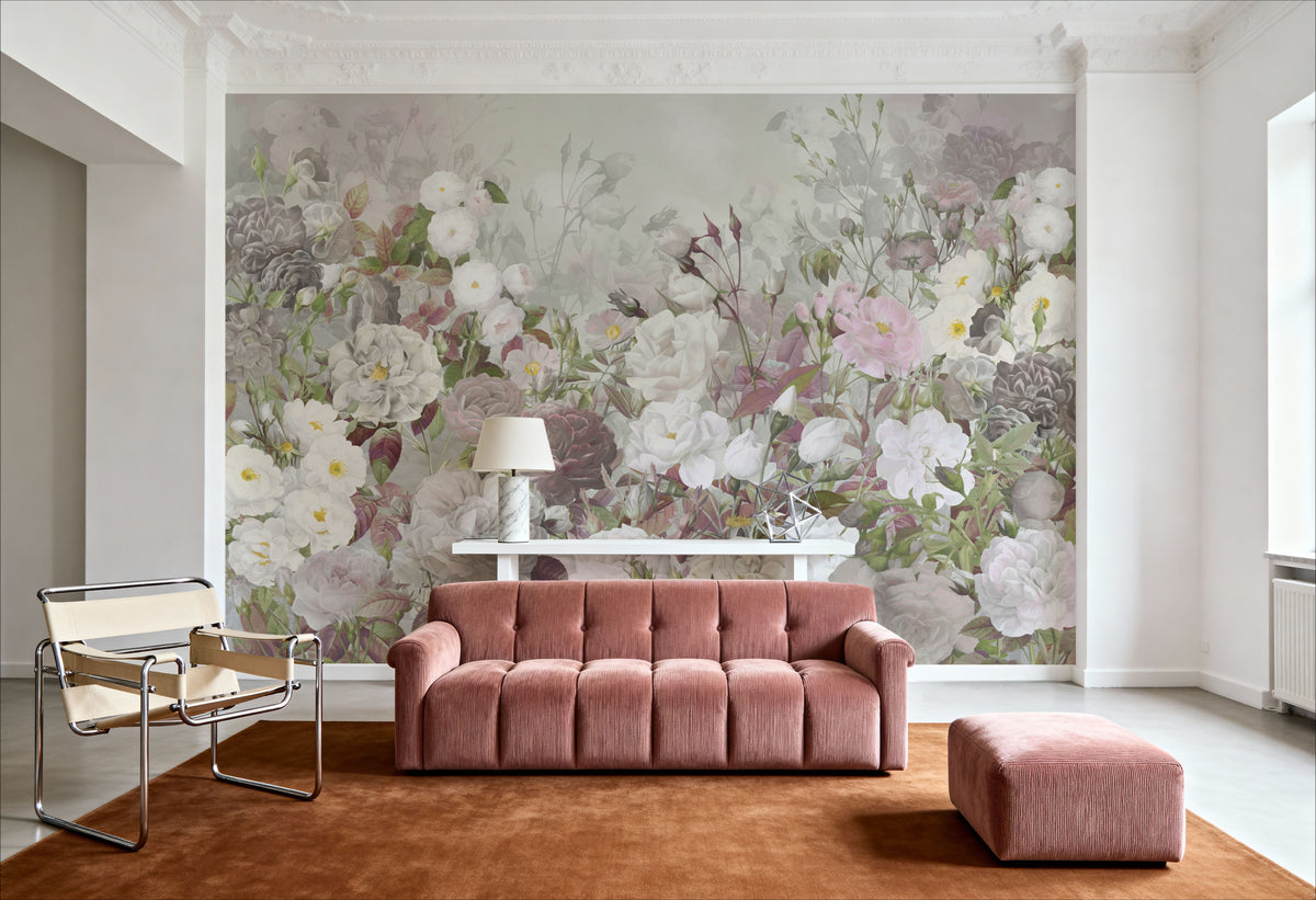 Rose Garden Red Mural Wallpaper - room preview 04