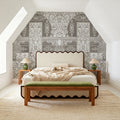 German Renaissance, Beige Mural Wallpaper - room preview 04