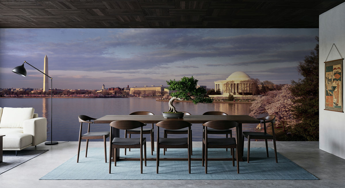 Cherry Blossom Monuments Mural Wallpaper - room preview 04