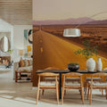 The Golden Highway Mural Wallpaper - Red Tone - room preview 04