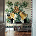 Plaid Christmas Stamp I Mural Wallpaper - room preview 04