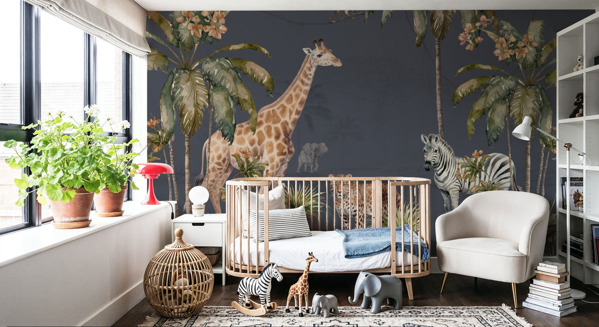 Whimsical Wildlife Pidgeon Mural Wallpaper - room preview 04