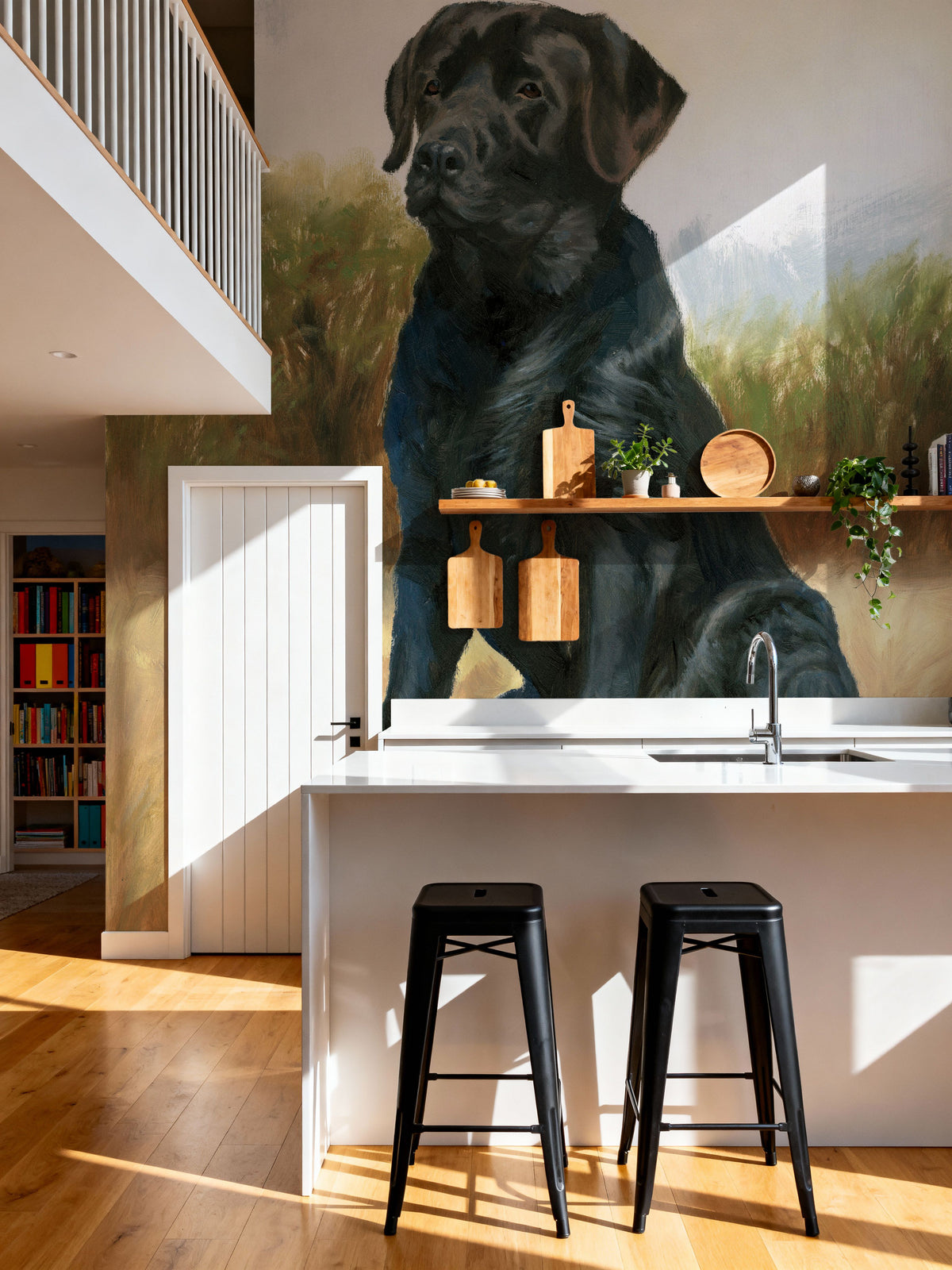 Hunting Dog Lab Mural Wallpaper - room preview 04
