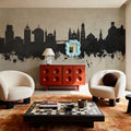Ljubljana Slovenia Skyline Concrete Mural Wallpaper - room preview 04