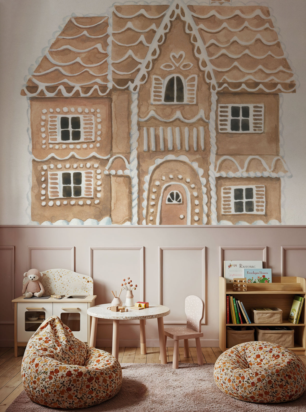 Gingerbread Dream House I Mural Wallpaper - room preview 04