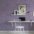 Mottled Linen Effect, Grape Mural Wallpaper - room preview 04