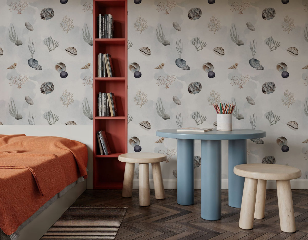 Sea Shells Mural Wallpaper - room preview 04