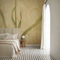 Vintage Tulip in Glass Vase Mural Wallpaper - room preview 04