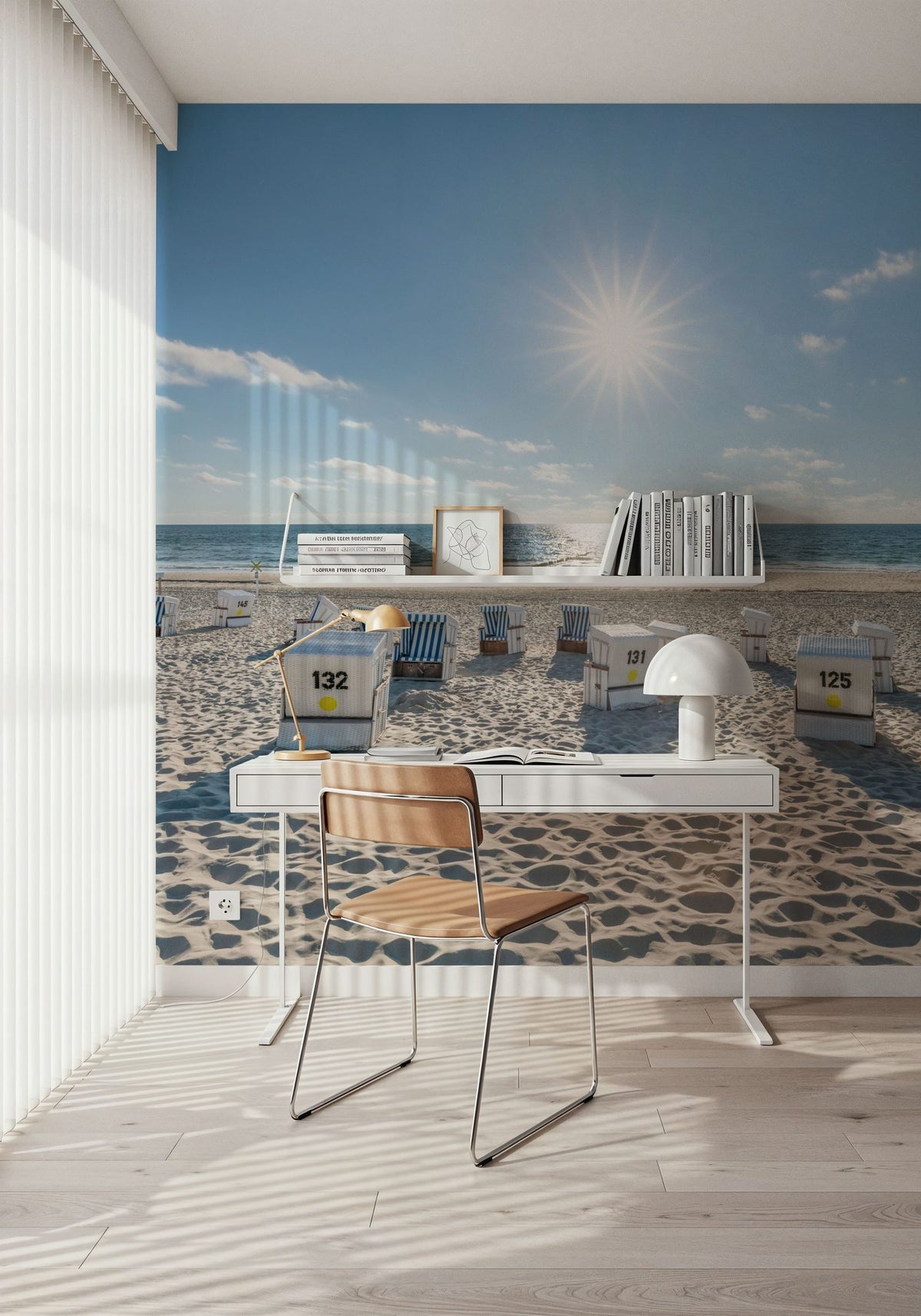 North Sea Light Mural Wallpaper - room preview 04