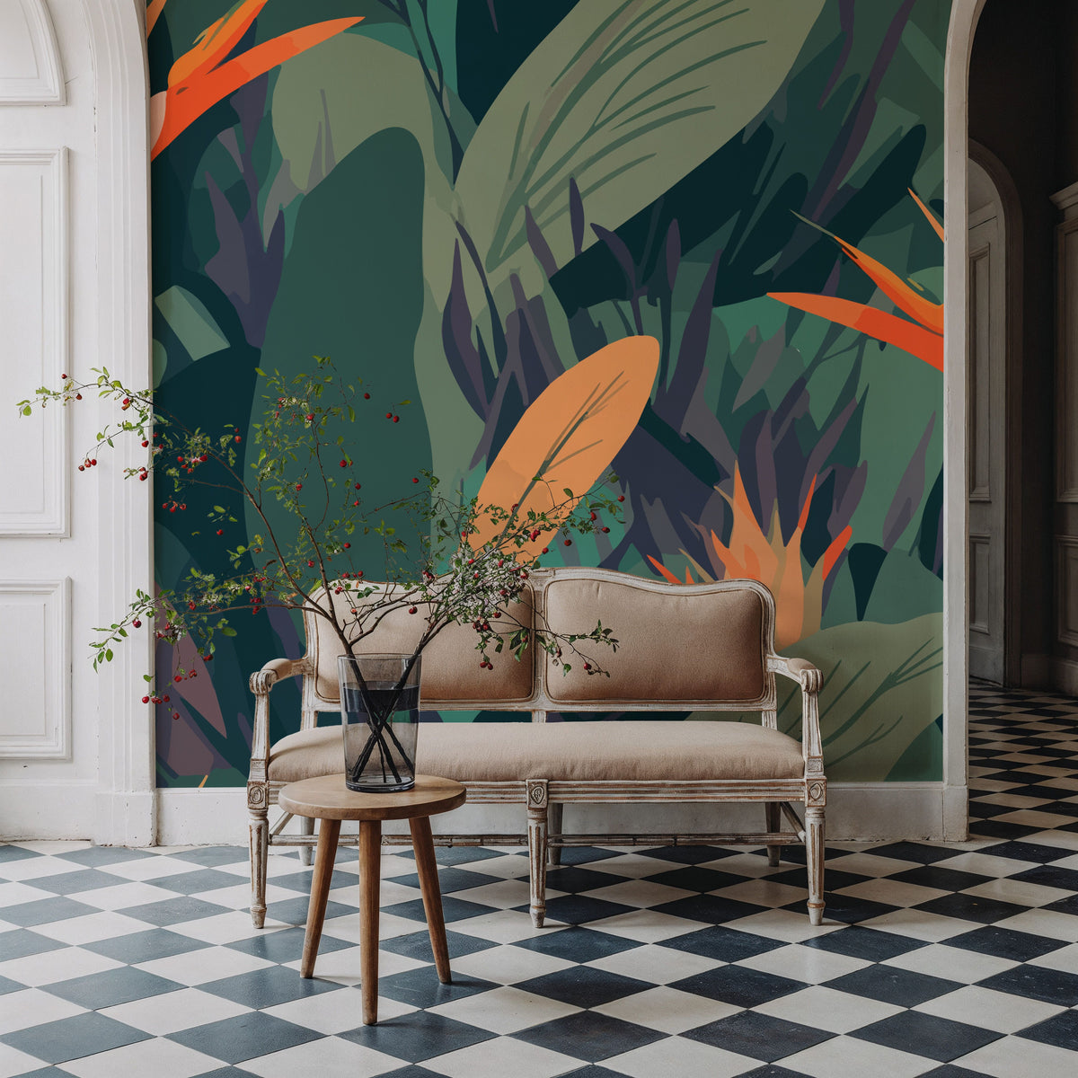 Hawaii Blossom Mural Wallpaper - room preview 04