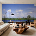 Dutch Riverside Windmill Mural Wallpaper - room preview 04