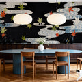 Maple Leaves in the Tatsuta River Mural Wallpaper - room preview 04