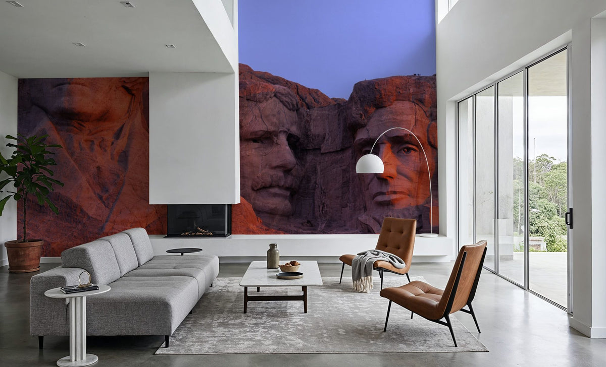 Mount Rushmore At Sunset Mural Wallpaper - room preview 04