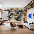 Koi Fishes in Watercolor Mural Wallpaper - room preview 04