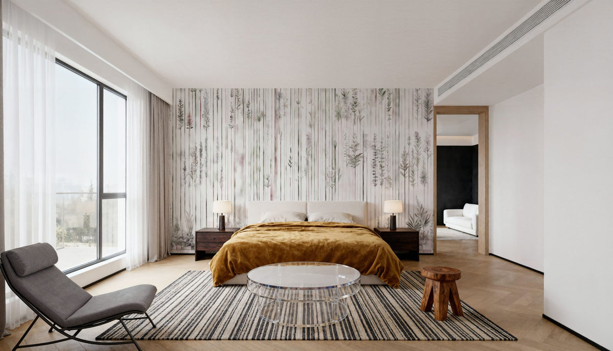 Charming Garden Winter Mural Wallpaper - room preview 04