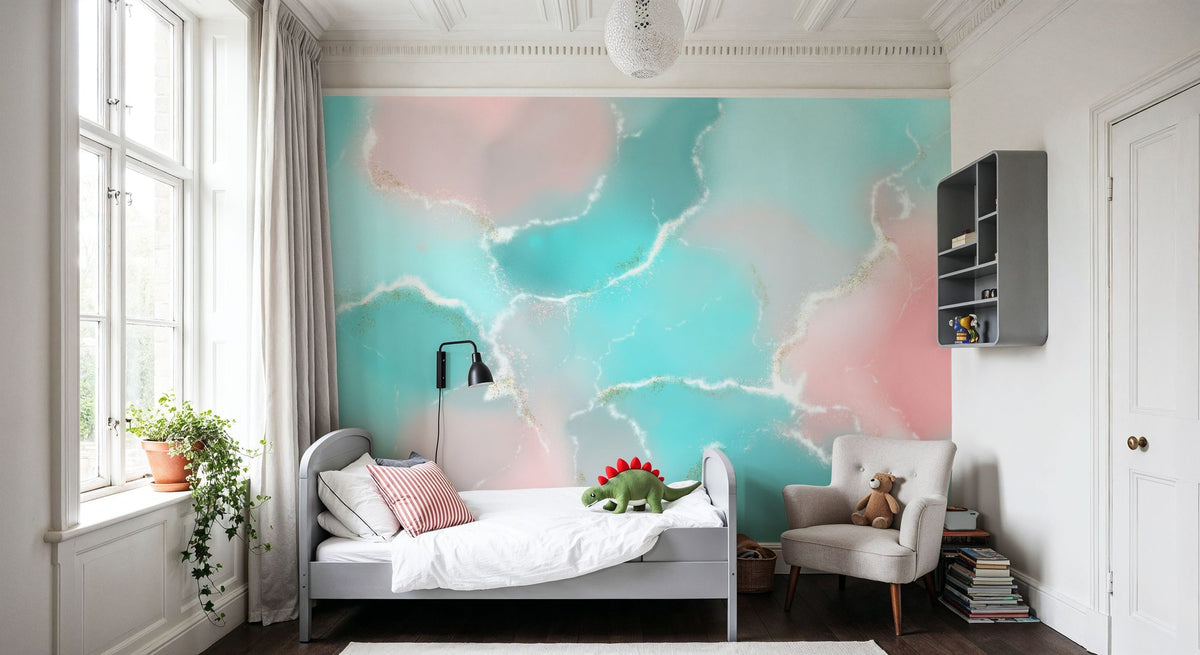Dwellpaper Floating Abstract Mural Wallpaper image 4