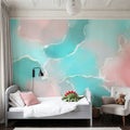 Floating Abstract Mural Wallpaper - room preview 04