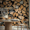 Firewood Mural Wallpaper - room preview 04