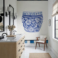 Chinoiserie Vase IV Stripes Mural Wallpaper - room preview 04